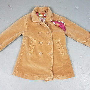 Baby Gap Toddler 2 Brown velvet coat lined button